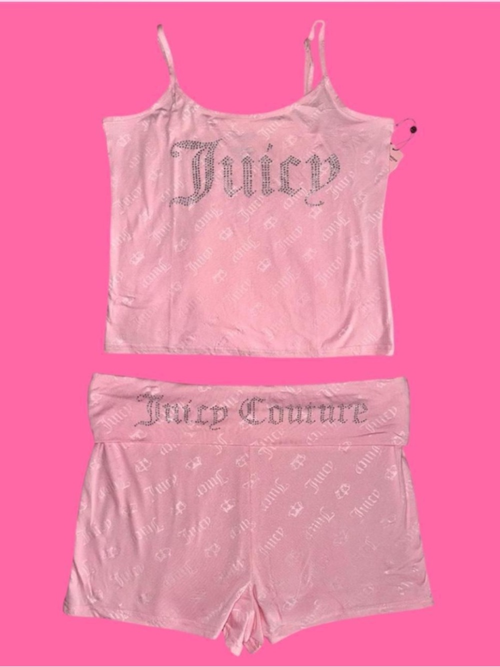 Juicy Couture Rhinestone Set Size Large